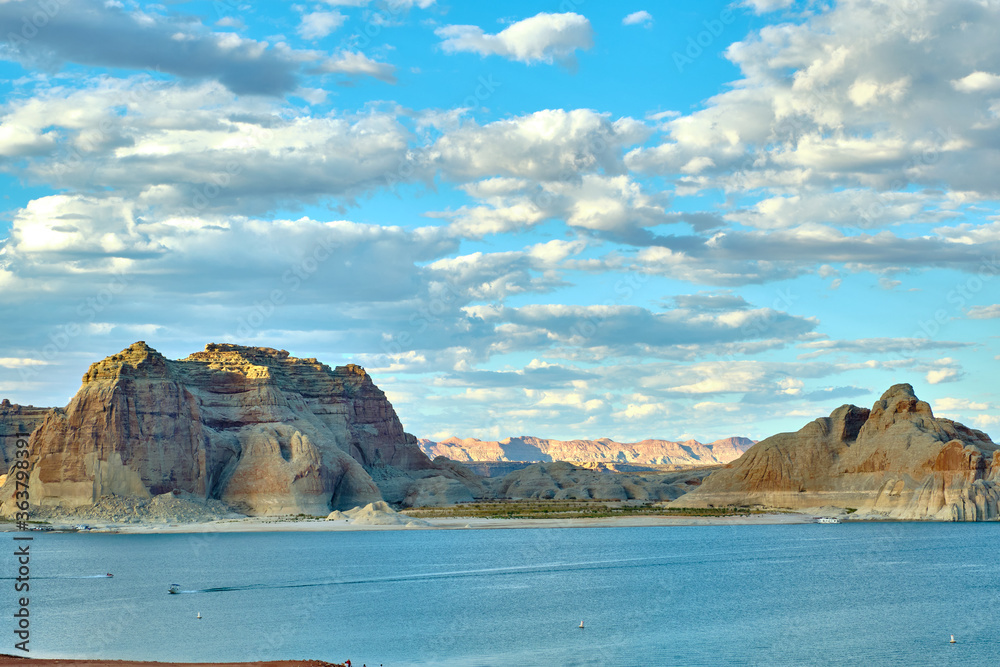 View of lake Powell and Glen Canyon in Arizona View of lake Powell and Glen Canyon in Arizona