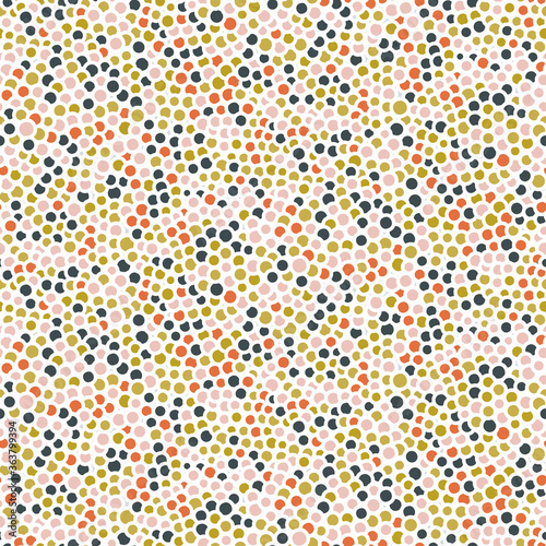 Dotted mosaic seamless vector pattern texture. Abstract surface print design for fabrics, backgrounds, textiles, stationery, scrapbook paper, packaging, and gift wrap.
