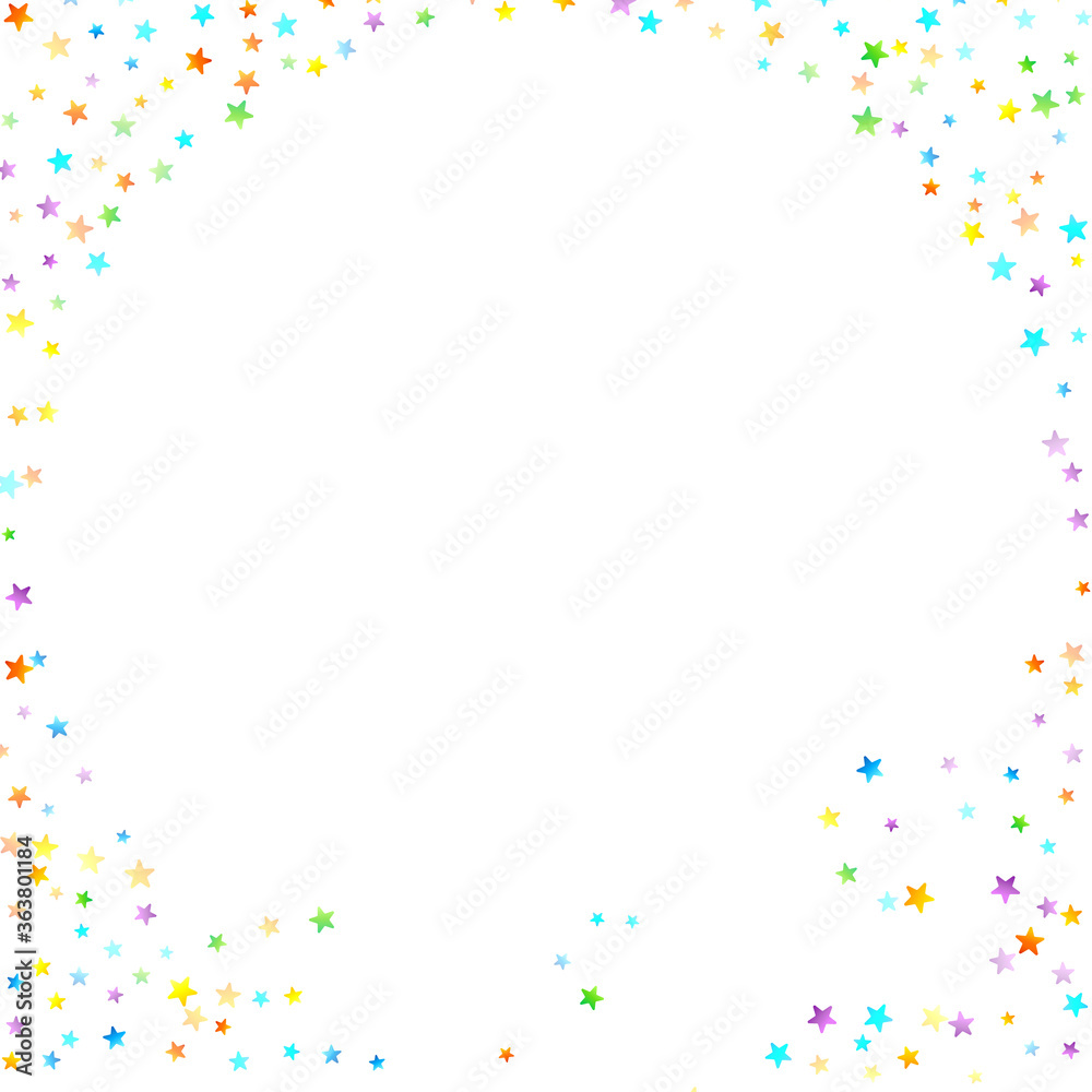 Rainbow Festive Confetti. Carnival Star Falling. Rainbow Festive Confetti. Carnival Star Falling.