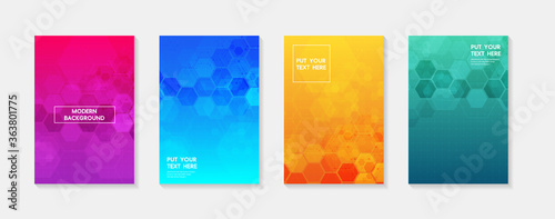 Set modern gradients in abstract sunset and sunrise sea blurred background templates. Square blurred background - sky clouds. vector design.