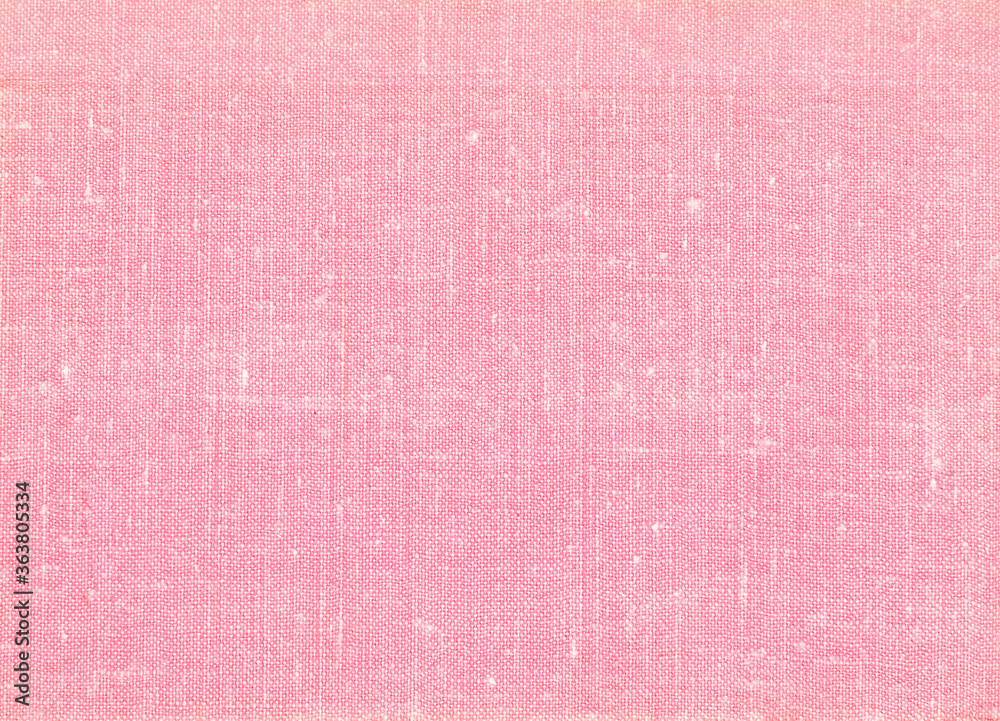 Pink textiles, fabric, woven cloth for the background (macro, close-up) - obrazy, fototapety, plakaty 