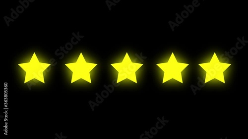 Five stars that fall and shine