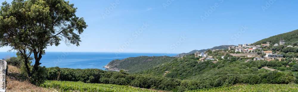 panorama of the hills of Corsica