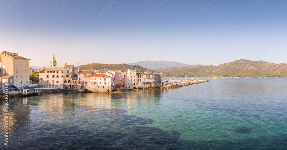 panorama of Saint-Florent in Corsica