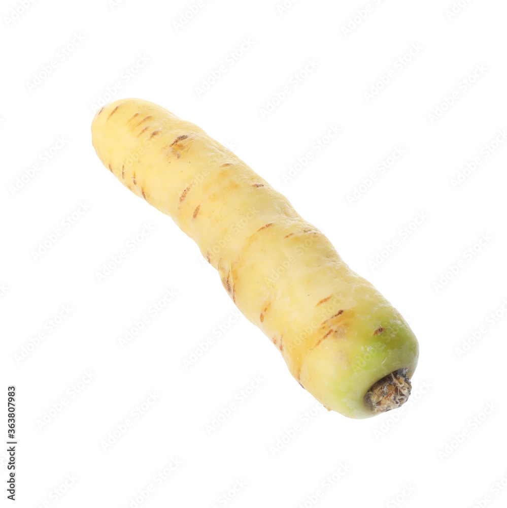 Whole fresh raw carrot isolated on white Whole fresh raw carrot isolated on white