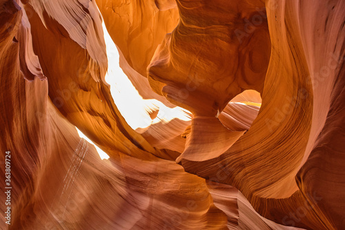 Antelope Canyon lights and rocks arizona usa