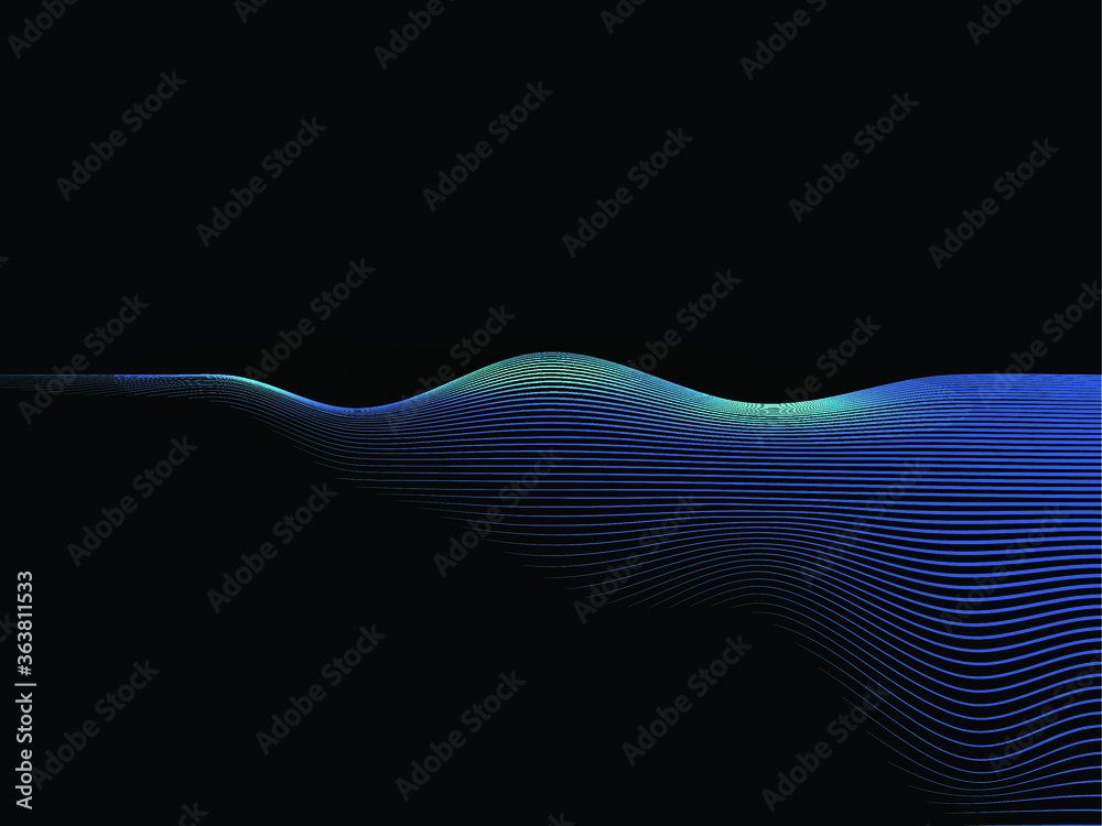 Speed Lines in arrow Form . Vector Illustration .Technology  Logo . Design element . Abstract Geometric shape . 