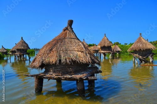 hut on the water photo