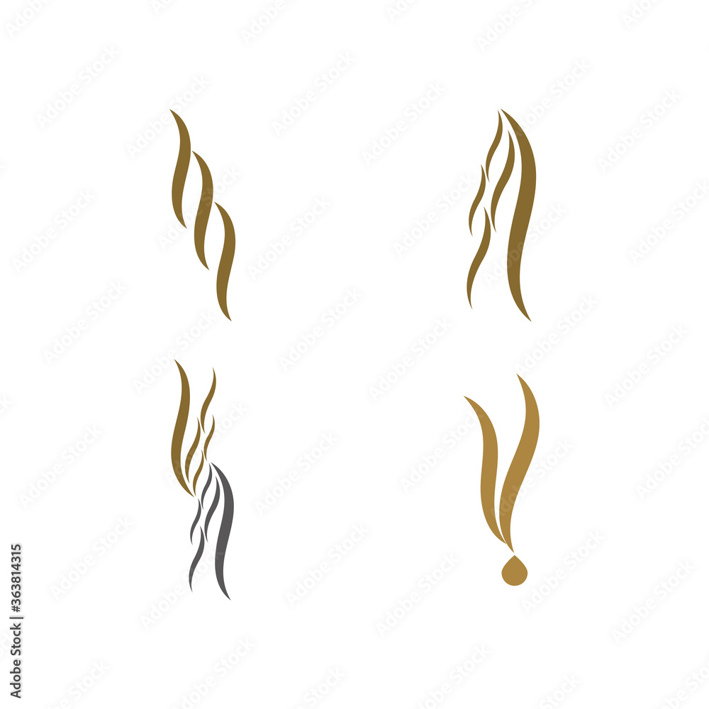 Set Hair Wave Logo Template Set Hair Wave Logo Template