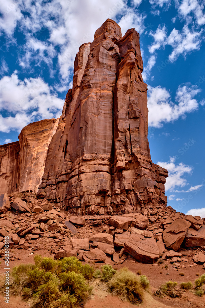 Landscape of Monument valley. Navajo tribal park, USA