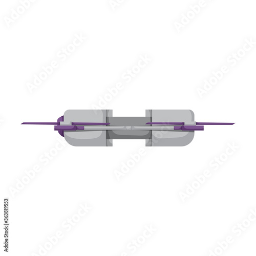 Drone cartoon vector icon.Cartoon vector illustration quadcopter. Isolated illustration of drone icon on white background.