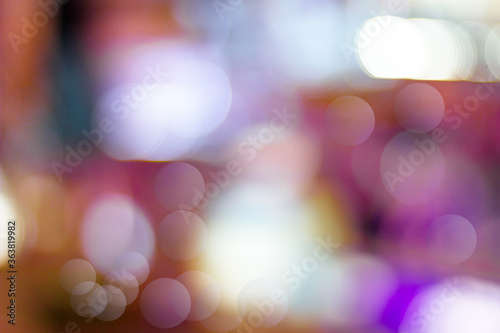 defocused bokeh lights