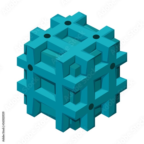 Game dice vector icon.Cartoon vector icon isolated on white background game dice.