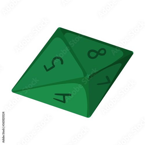Game dice vector icon.Cartoon vector icon isolated on white background game dice.