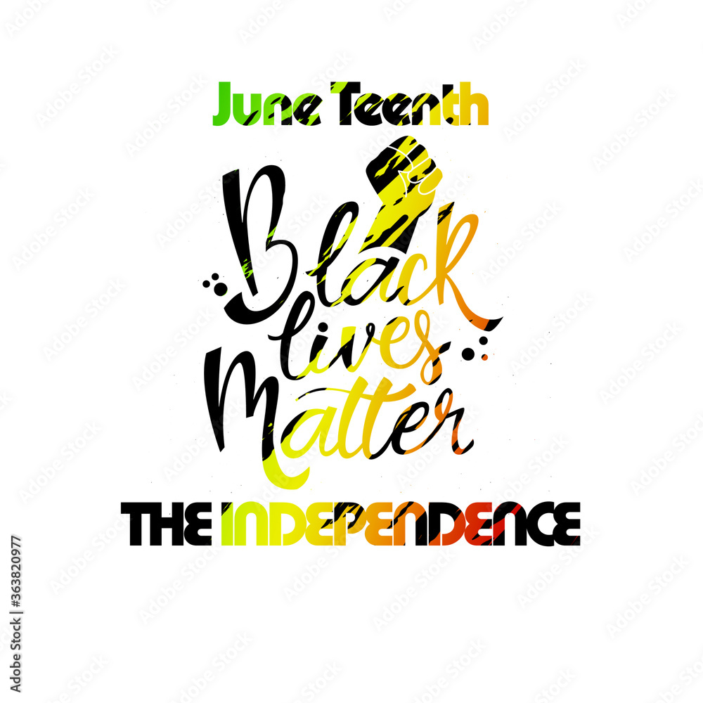 Fototapeta premium black lives matter typography design background