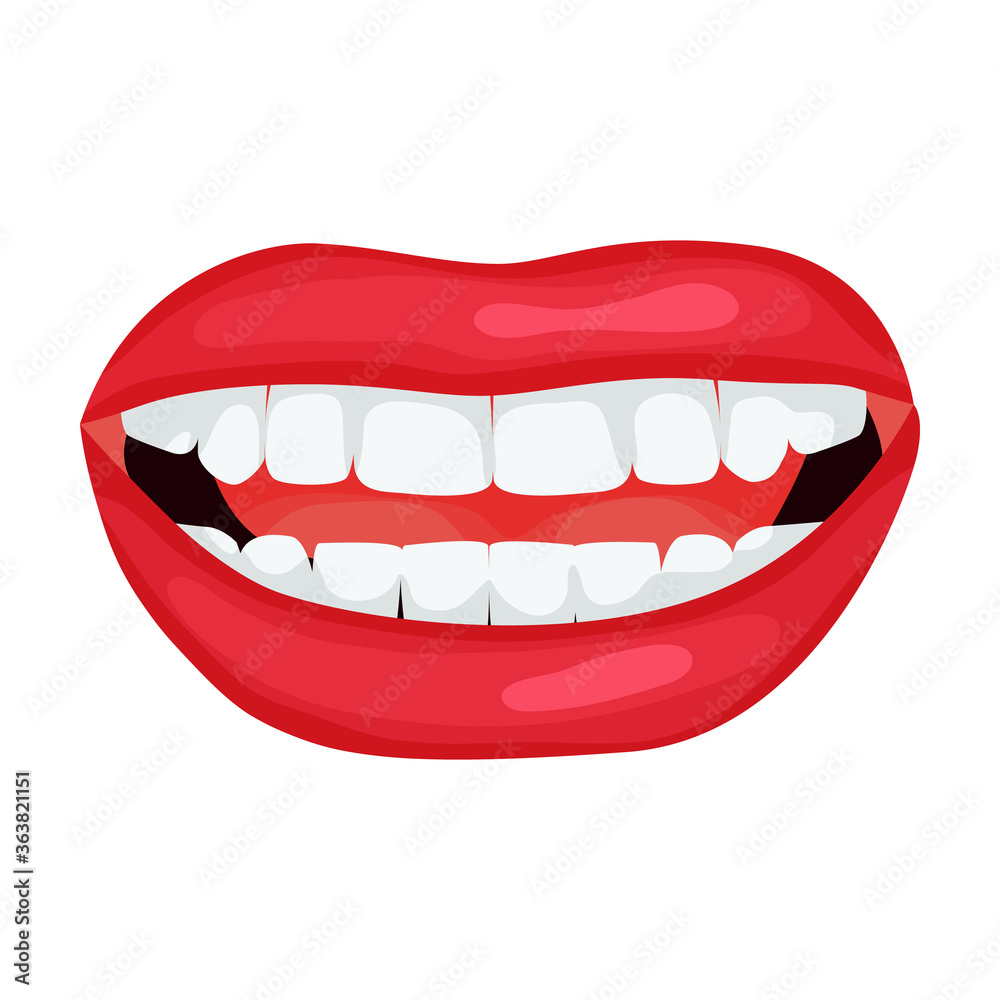Female lip vector icon.Cartoon vector icon isolated on white background female lip.