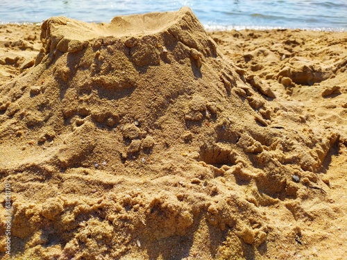 sand castle on the beach