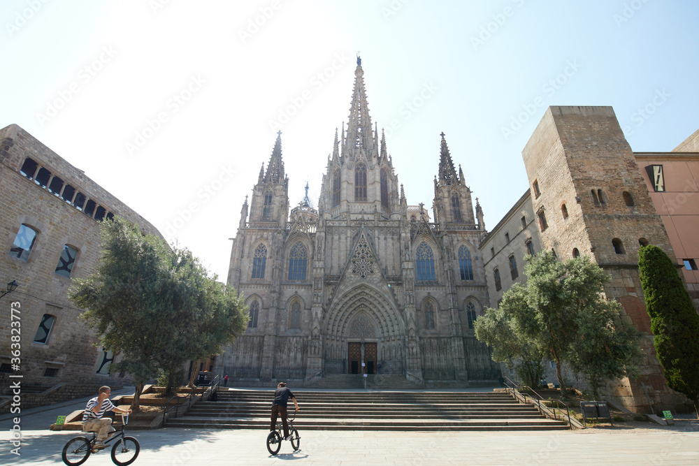 The Cathedral of Barcelona in Spain