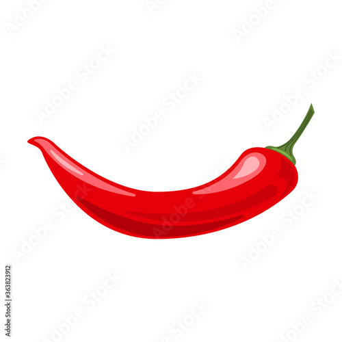 Spicy pepper vector icon.Cartoon vector icon isolated on white background spicy pepper.