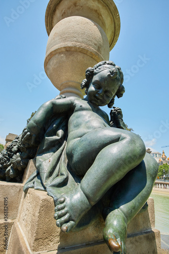 Obraz na płótnie Plaza Catalunya in Barcelona, Spain w salonie