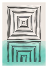Crédence de cuisine Minimaliste art Trendy abstract creative minimalist artistic hand drawn composition  © C Design Studio