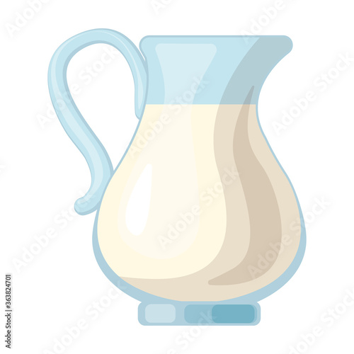 Milk vector icon.Cartoon vector icon isolated on white background milk.