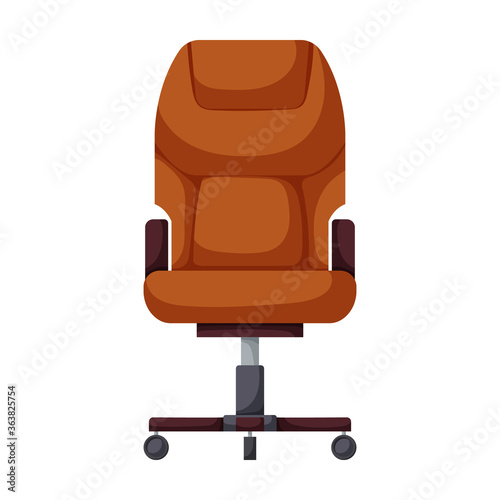 Office chair vector icon.Cartoon vector icon isolated on white background office chair.