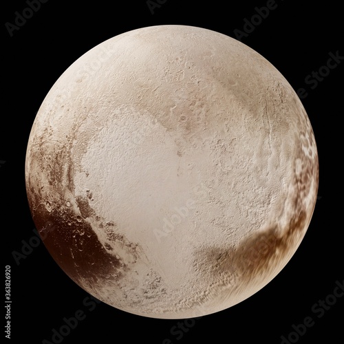 Fotografie Pluto planet in space. 3d rendering.