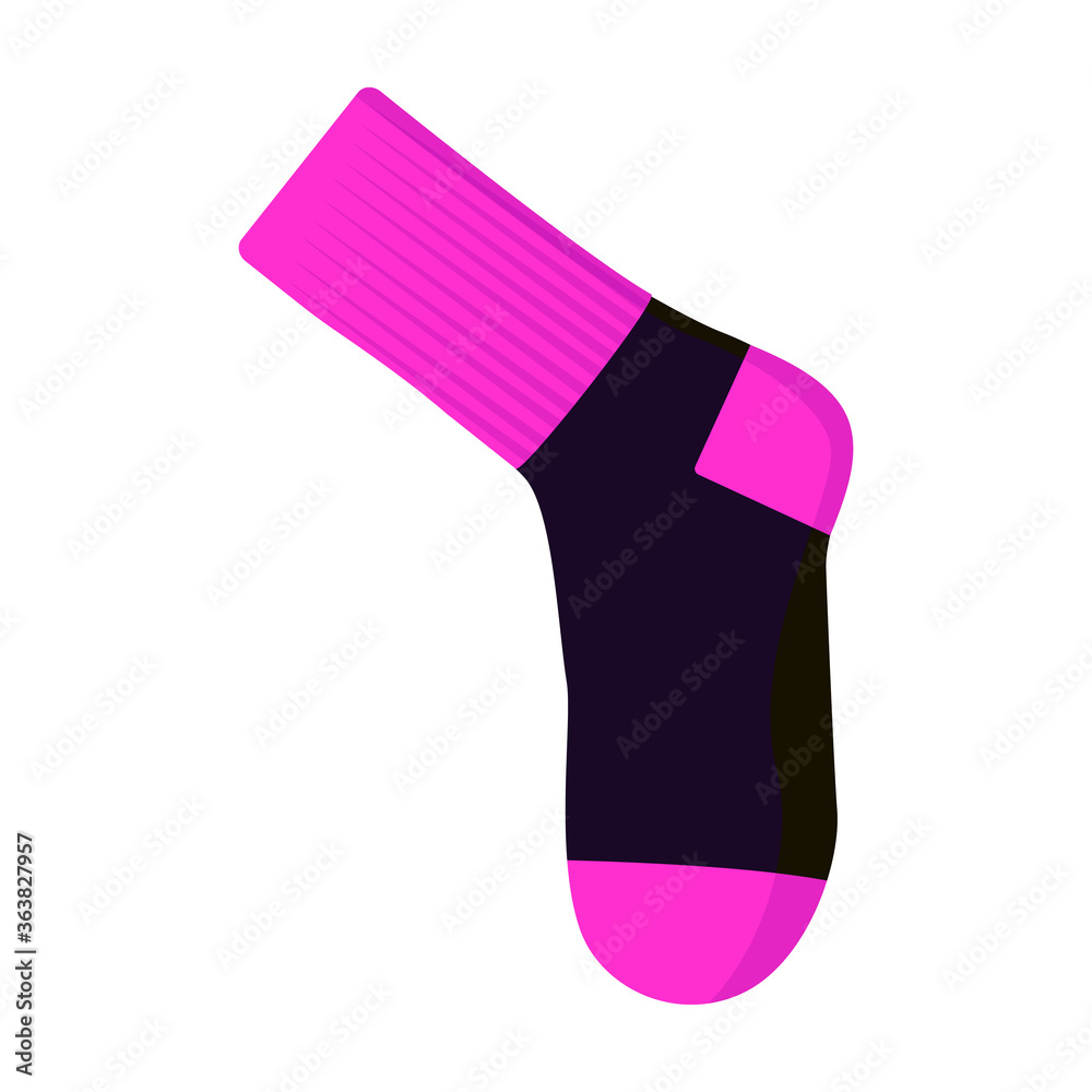 Sock vector icon.Cartoon vector icon isolated on white background sock. Sock vector icon.Cartoon vector icon isolated on white background sock.