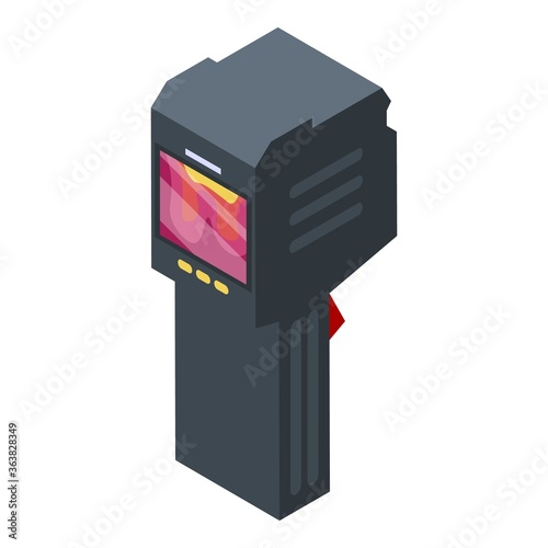 Heating thermal imager icon. Isometric of heating thermal imager vector icon for web design isolated on white background
