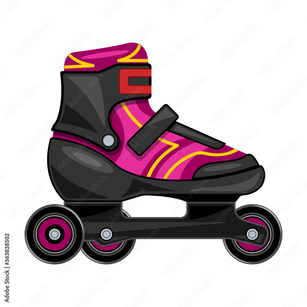 Roller skate vector icon.Cartoon vector icon isolated on white background roller skate. Roller skate vector icon.Cartoon vector icon isolated on white background roller skate.