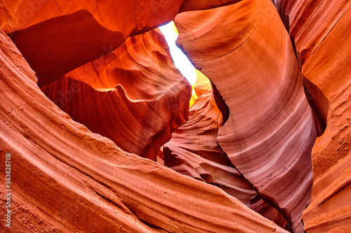 Antelope Canyon lights and rocks arizona usa