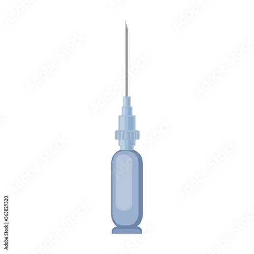 Syringe vector icon.Cartoon vector icon isolated on white background syringe.