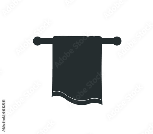 Towel icon. Towel vector illustration. Hotel towel icon.  Laundry icon. 