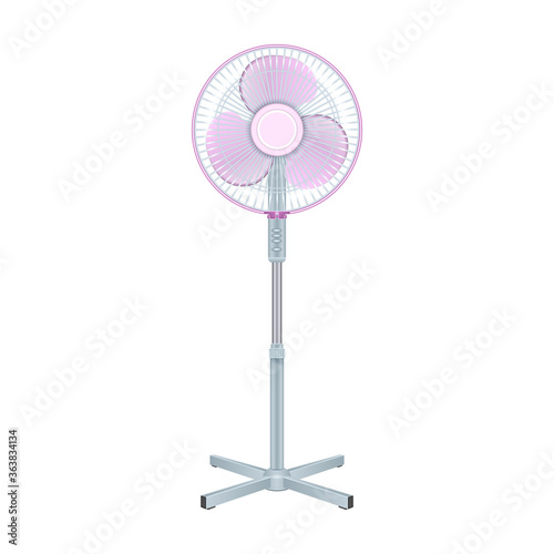 Fan vector icon.Realistic vector icon isolated on white background fan.