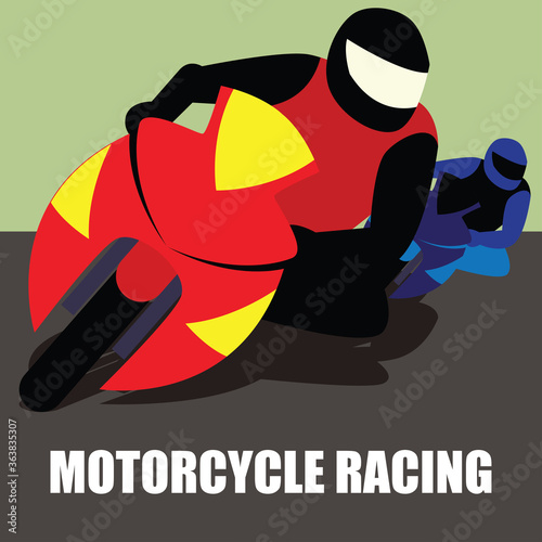 motorcycle racing poster and banner. vector illustration