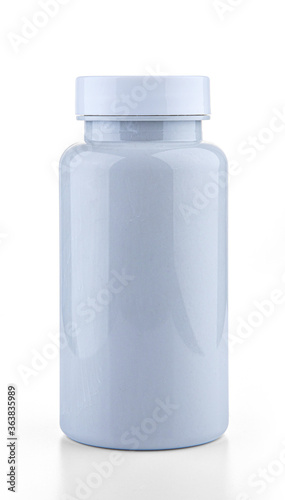 Blank empty plastic mockup bottle package