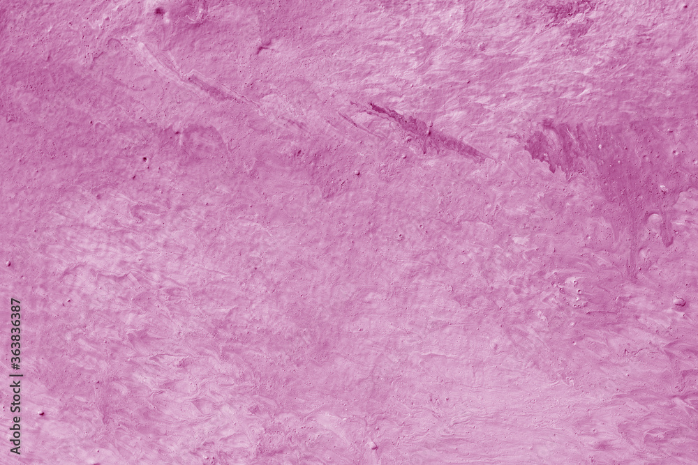 Fototapeta premium Pink stucco texture. Designer interior background. Abstract architectural surface.