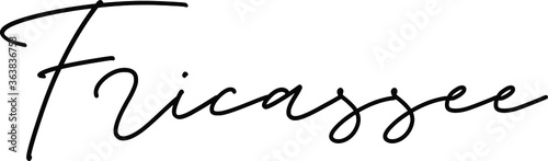 Hand drawn lettering, cooking theme. Vector illustration, paint with brush. Isolated phrase on white background.