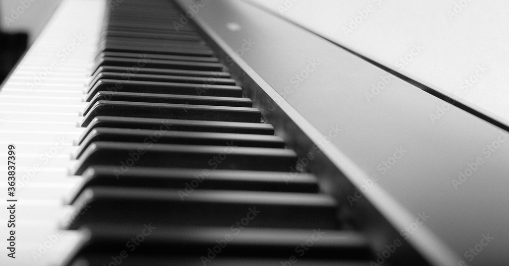 Modern Black and White Digital piano Modern Black and White Digital piano