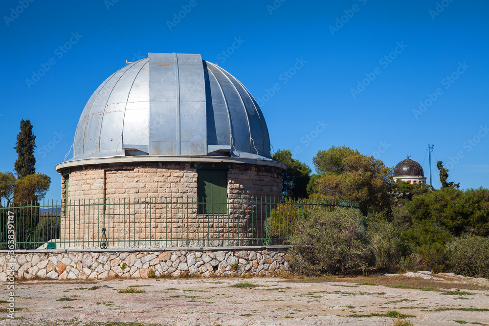 Sunny day at National Observatory of Athens on Pnyx hill