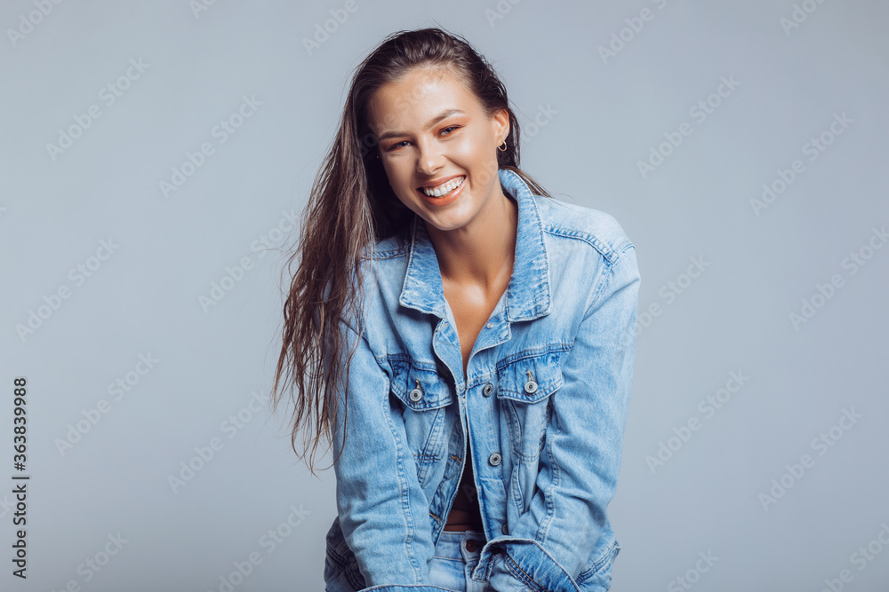 Portrait of young smiling woman Portrait of young smiling woman