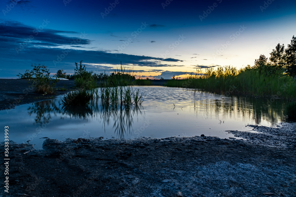 Fototapeta premium Spieglung im wasser