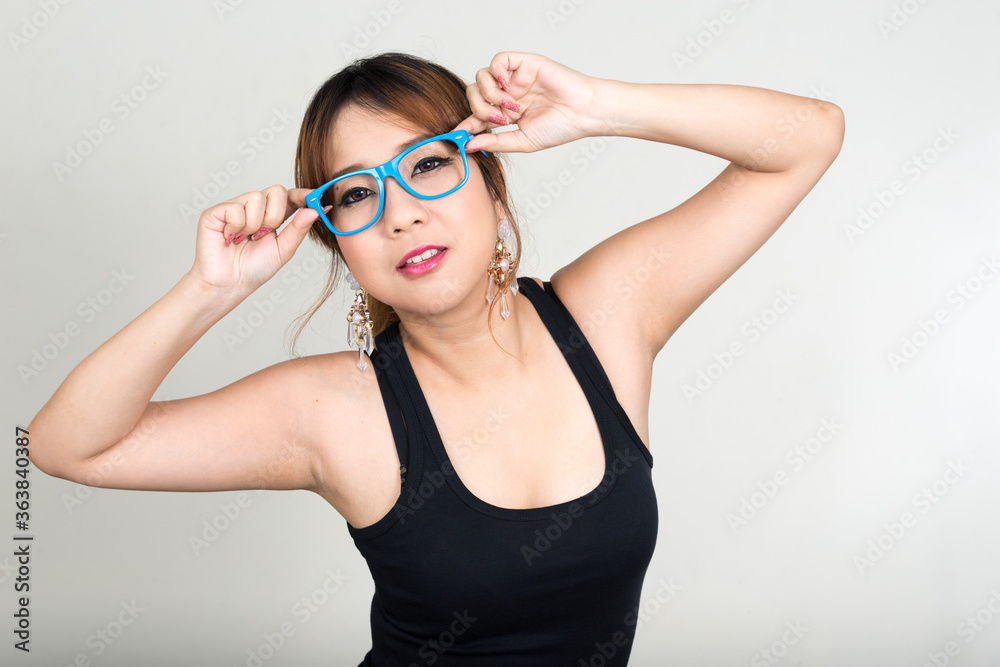 Portrait of beautiful Asian woman ready for gym Portrait of beautiful Asian woman ready for gym