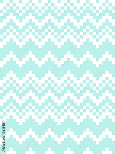 Sky Blue Christmas fair isle pattern background for fashion textiles, knitwear and graphics