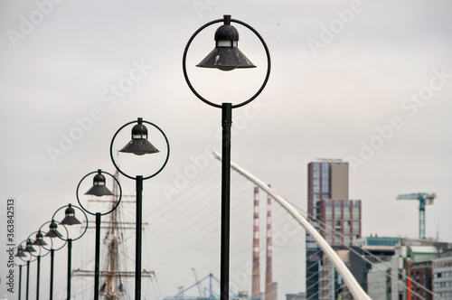 Canvas Print Lanterns on Quay