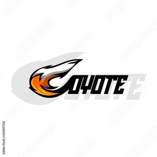 coyote logo tail concept