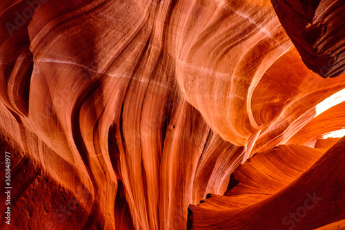 Antelope Canyon lights and rocks arizona usa