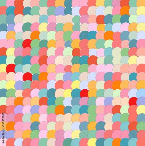 pattern with colorful circles