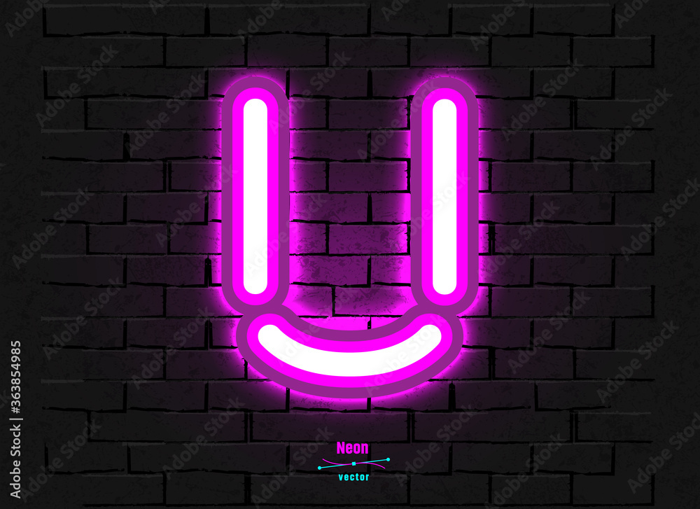 Vector Neon Letter Vector Neon Letter